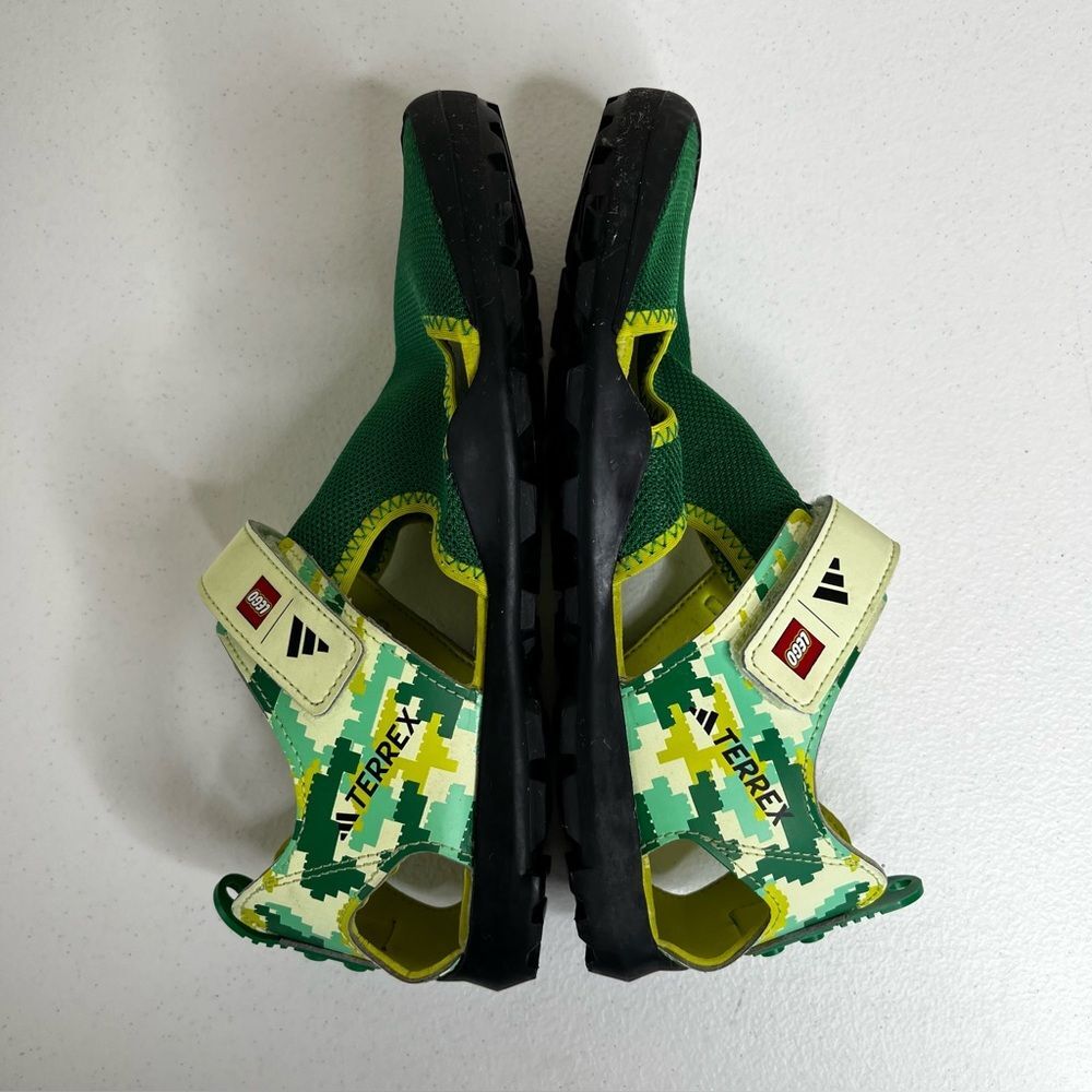 Adidas X Lego Terrex Captain Toey Core Green Glow Sandals Kids 6 Hiking Water - Picture 10 of 14